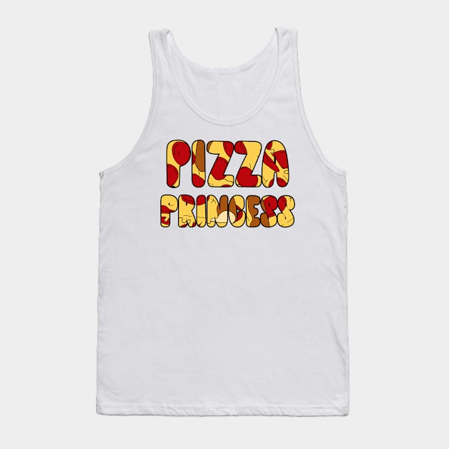 Pepperoni Pizza Princess Tank Top by charlescheshire